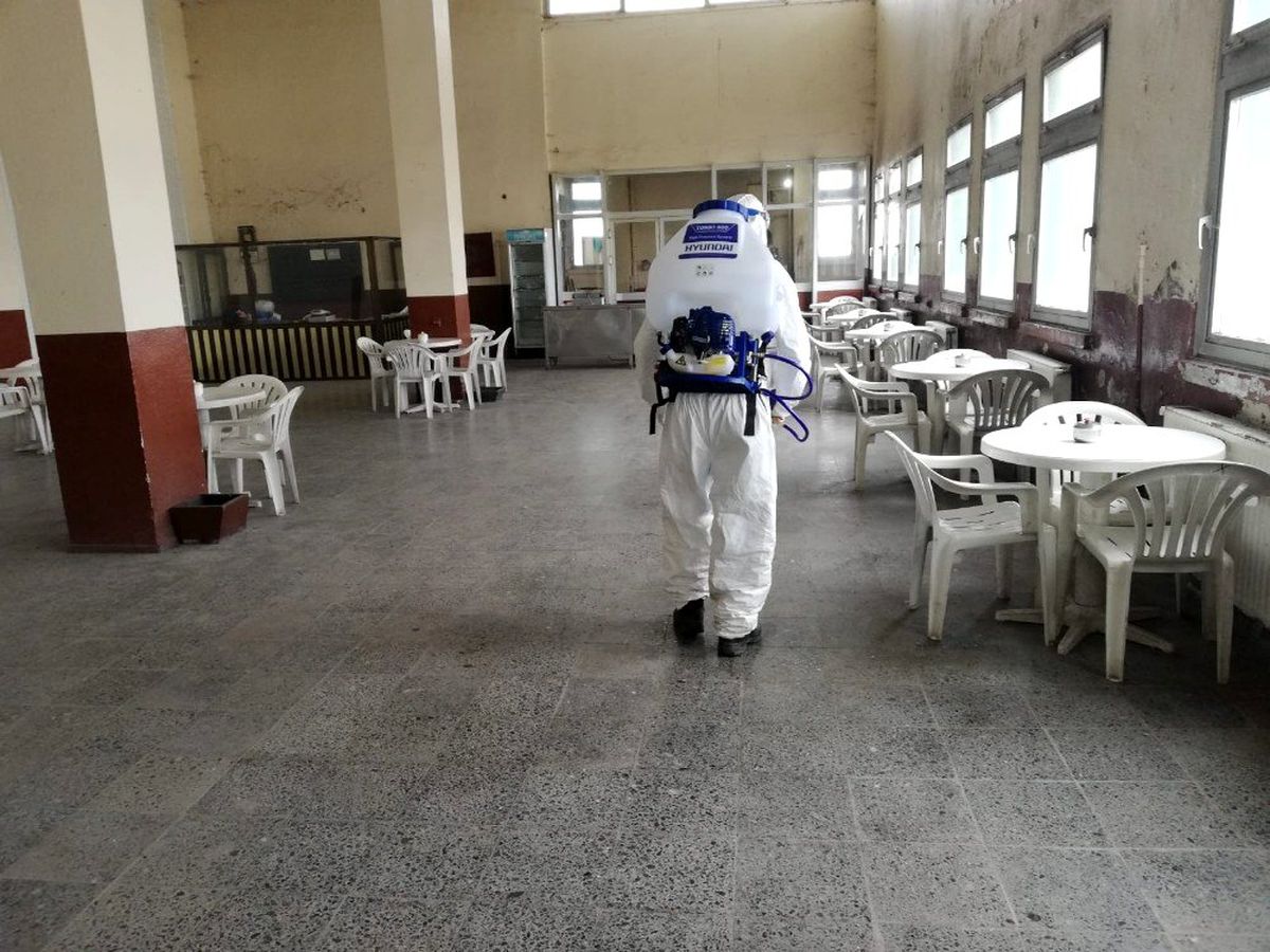 Kars\'ta dezenfekte çalışmaları sürüyor