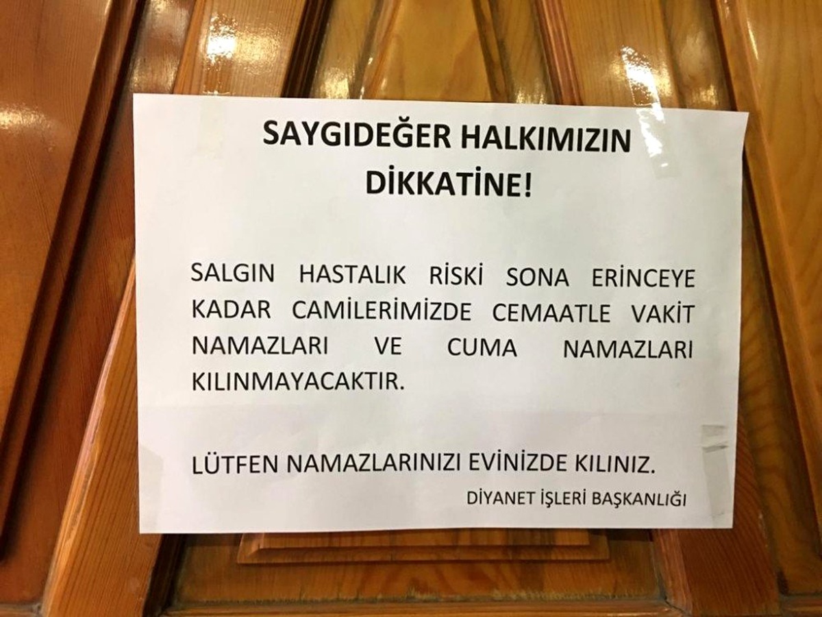 Kayseri\'de vatandaşlar uyarıları dikkate aldı, camiler boş kaldı