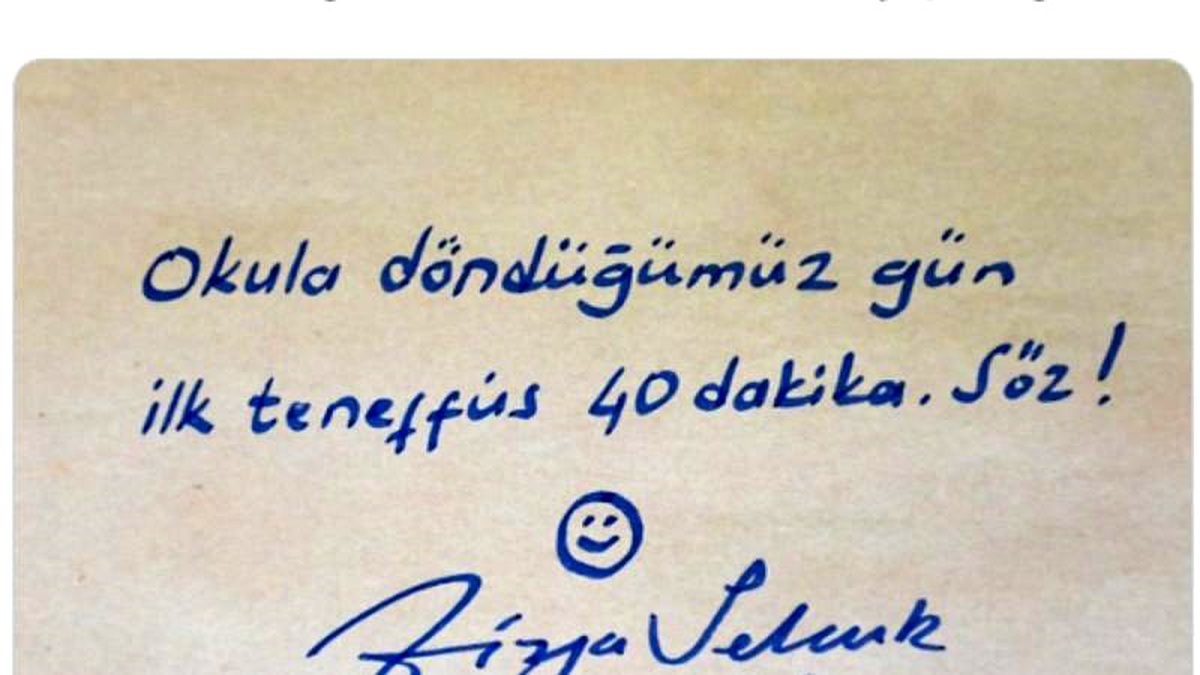 Milli Eğitim Bakanı Selçuk\'tan öğrencilere koronavirüs sözü: İlk teneffüs 40 dakika olacak