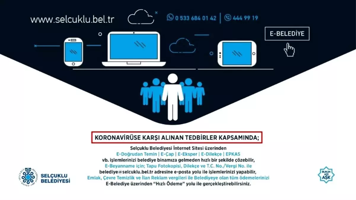 Selçuklu Belediyesinden e-belediye çağrısı