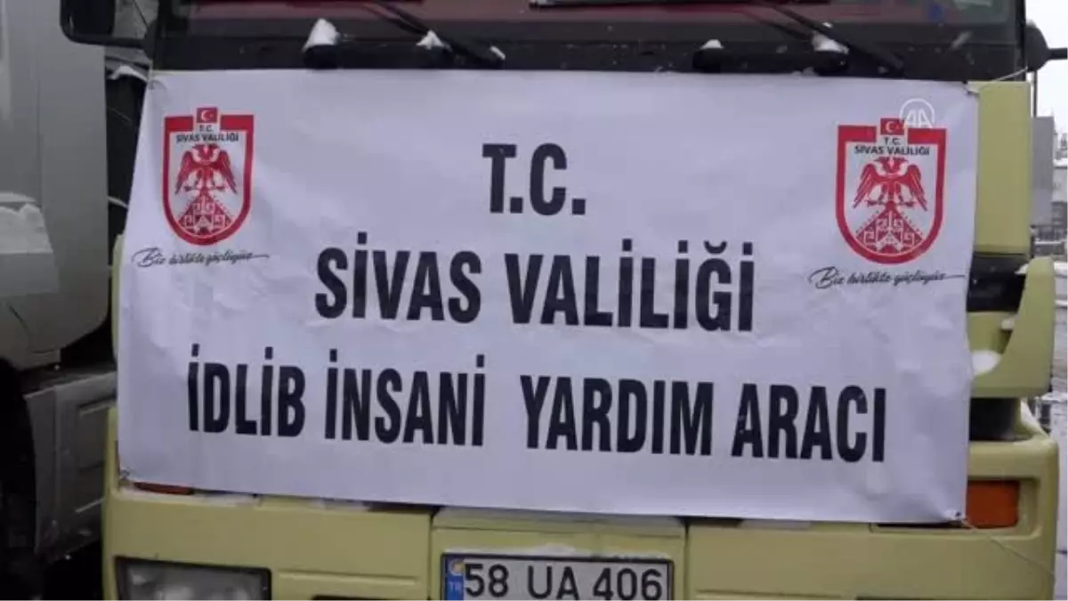 Sivas\'tan İdlib\'e un yardımı