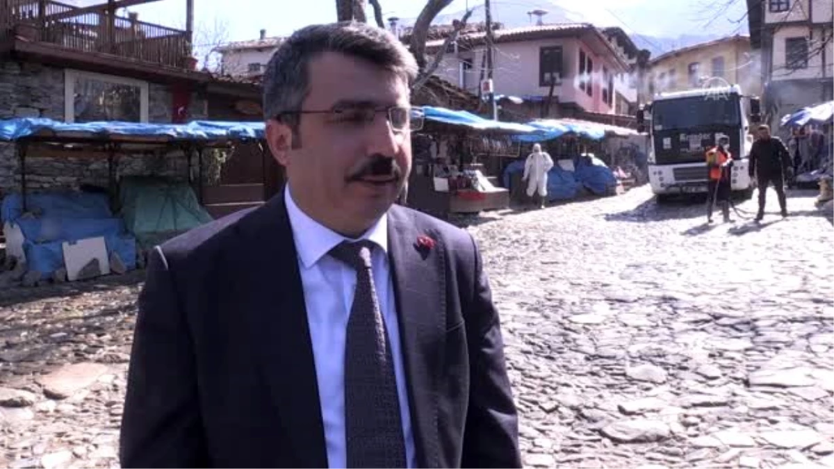 Tarihi Osmanlı köyü Cumalıkızık dezenfekte edildi - BURSA
