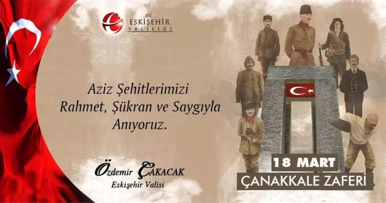 Vali Özdemir Çakacak\'ın 18 Mart mesajı