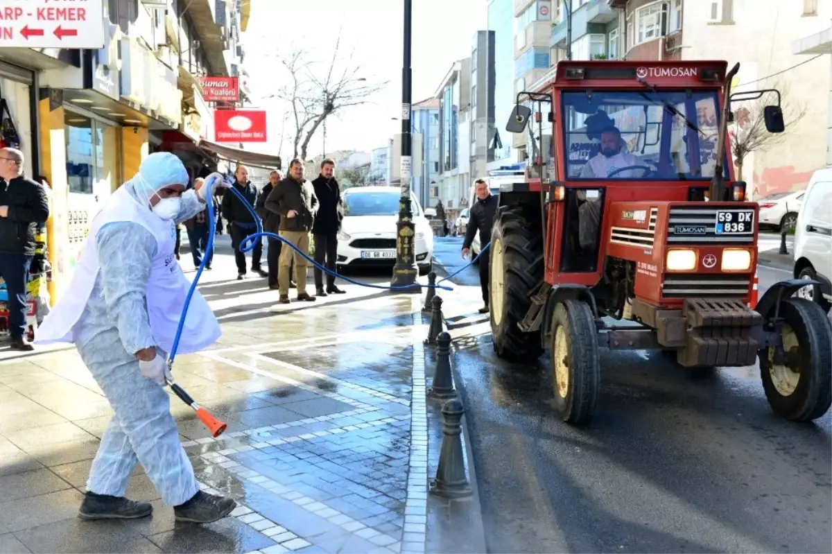 Koronaya karşı şehir karış karış ilaçlanıyor