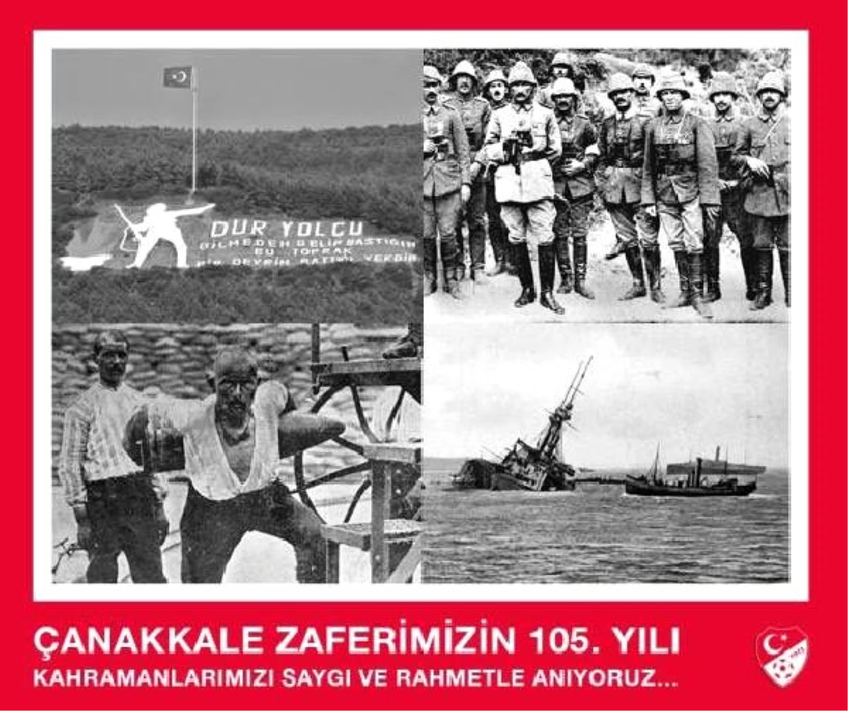 Spor camiasından \'18 Mart Şehitleri Anma Günü ve Çanakkale Zaferi\' mesajları