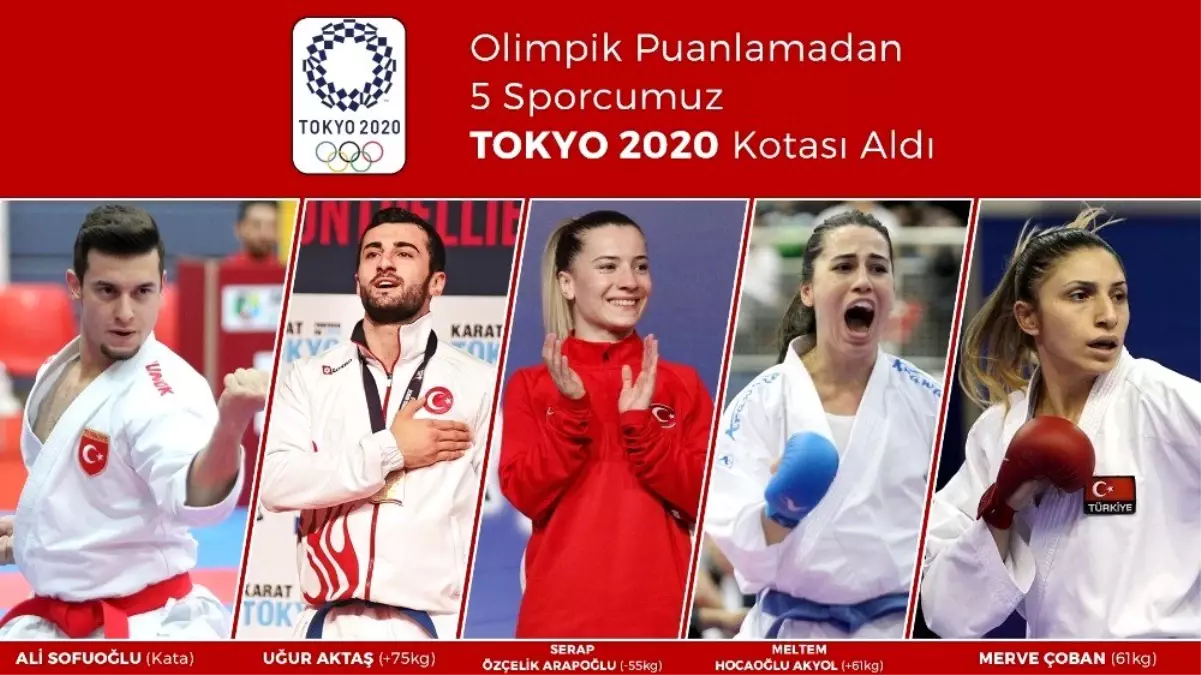 5 milli karateci, olimpik puanlama ile Tokyo kotası aldı