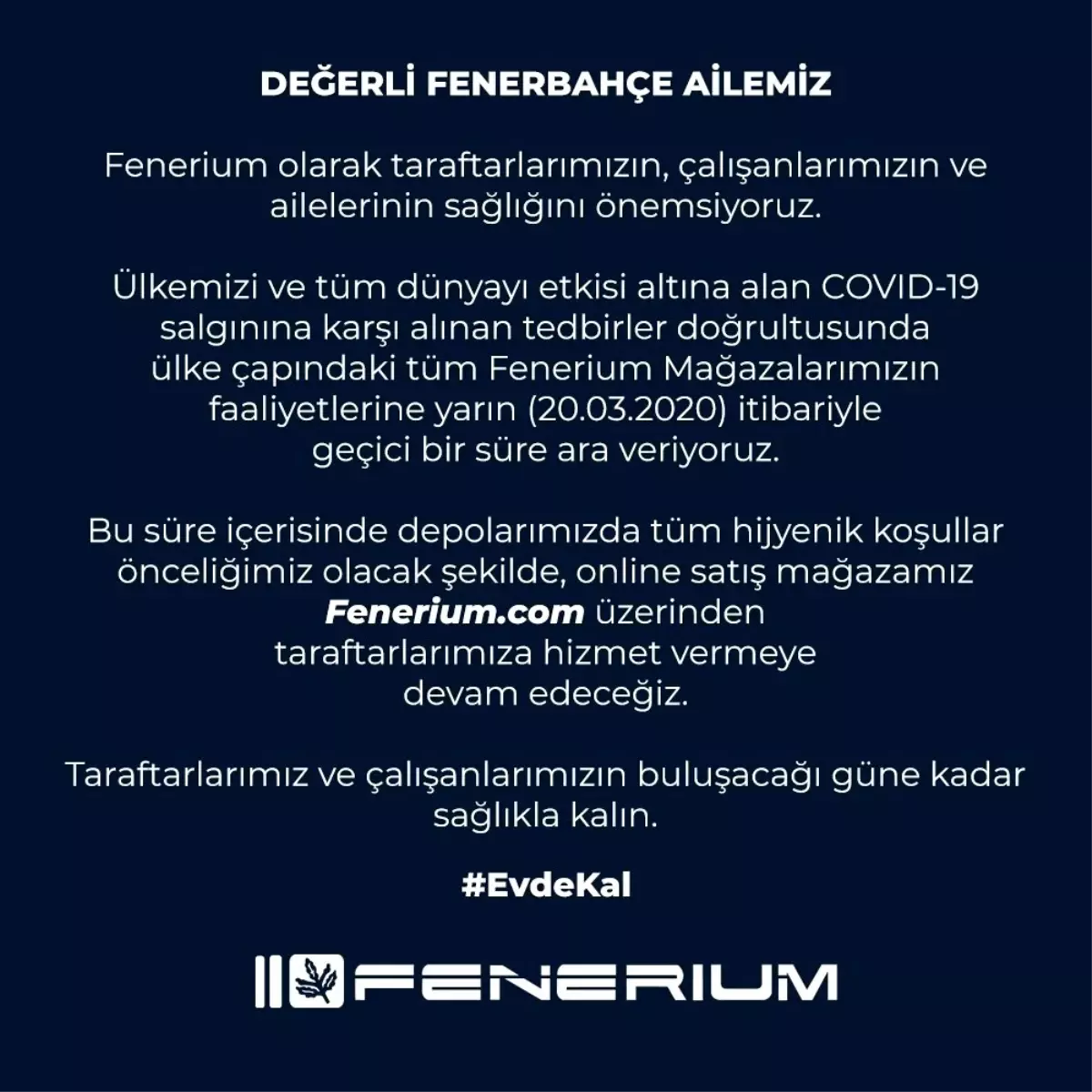 Fenerbahçe\'den Fenerium\'a ara