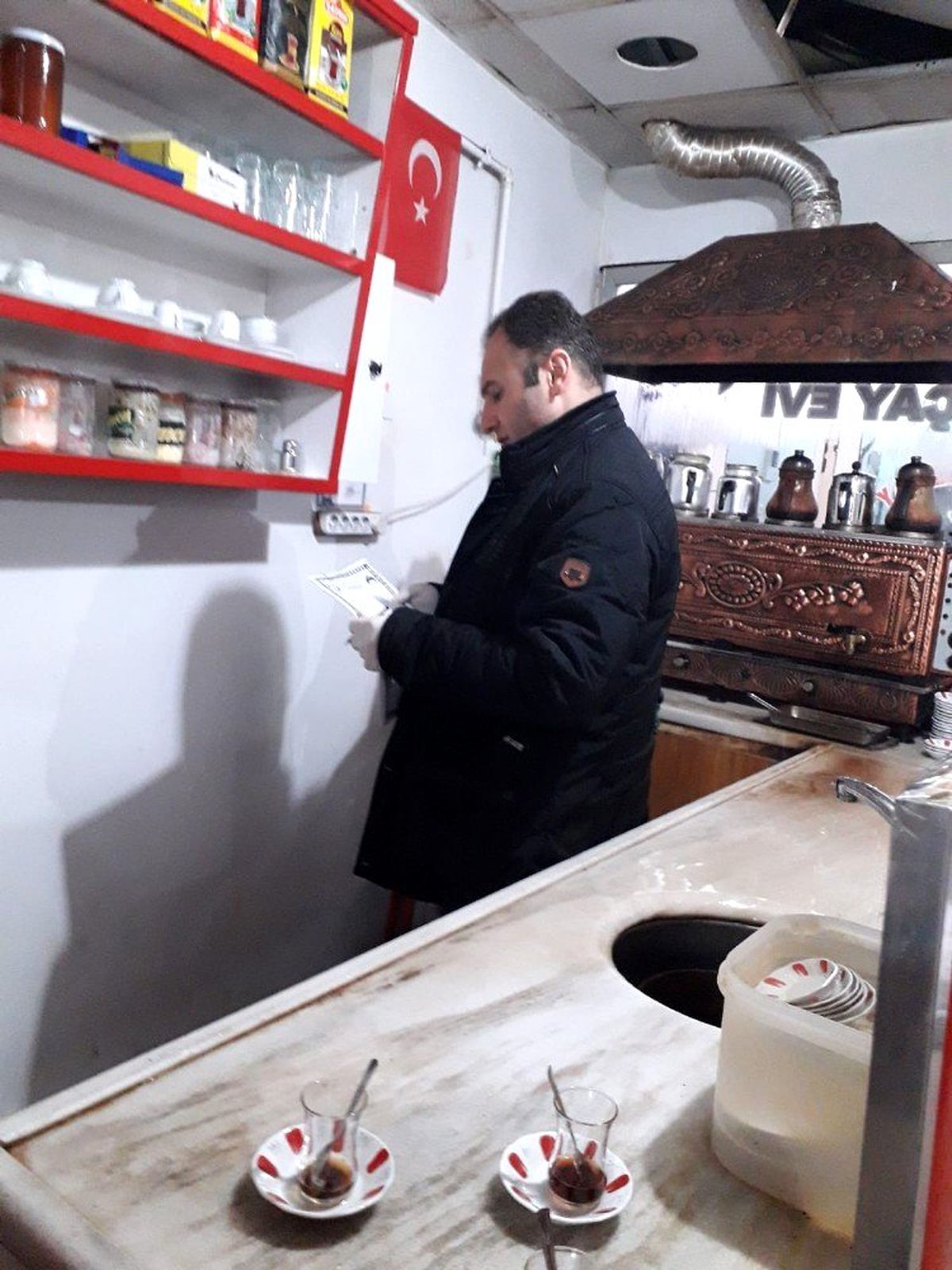 İlkadım\'da çay ocağı denetimleri