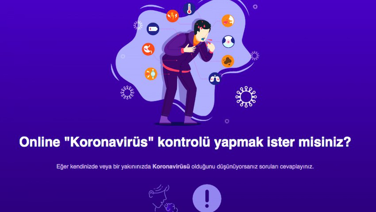 Online Koronavirüs Kontrolü Sitesine Büyük İlgi