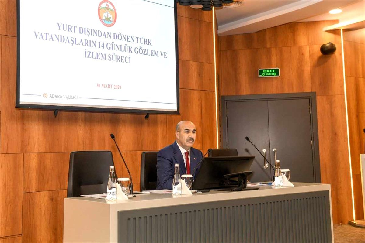 Adana\'da koronavirüsle mücadele kapsamında değerlendirme toplantısı yapıldı