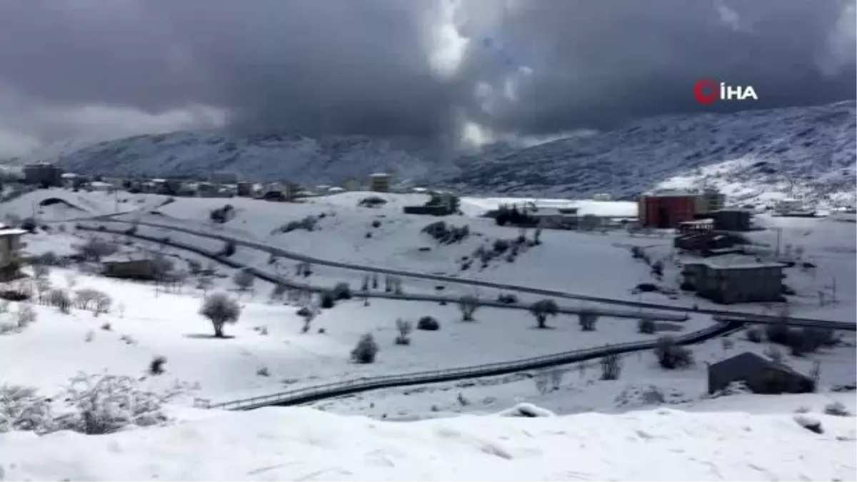 Adıyaman\'da lapa lapa kar yağdı