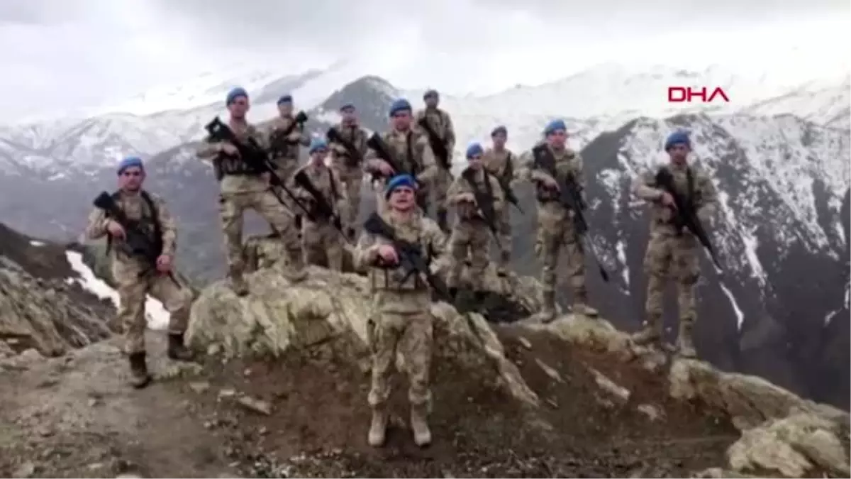 HAKKARİ Kahraman mehmetçikten, sağlık çalışanlarına videolu teşekkür