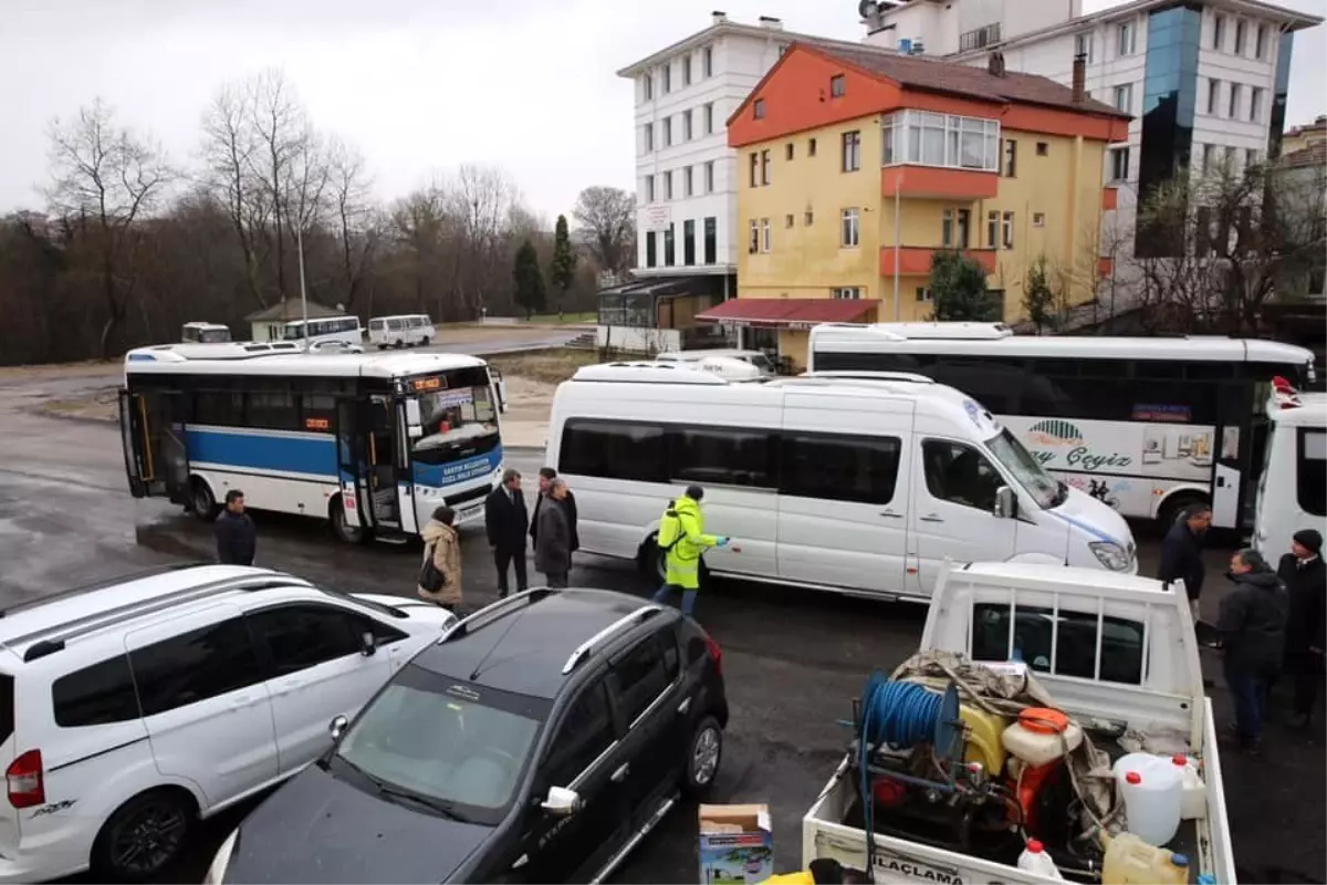 Halk Otobüsleri ve minibüsler her sefer sonrası dezenfekte edilmeye başlandı