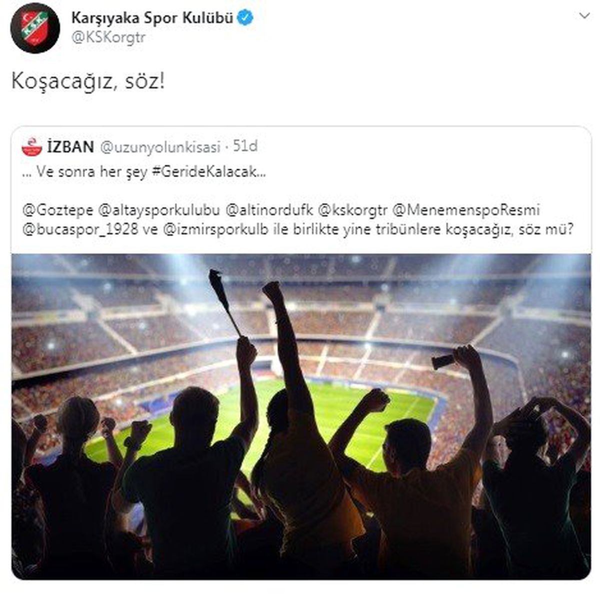İzmir kulüpleri tek yürek: "Her şey geride kalacak"