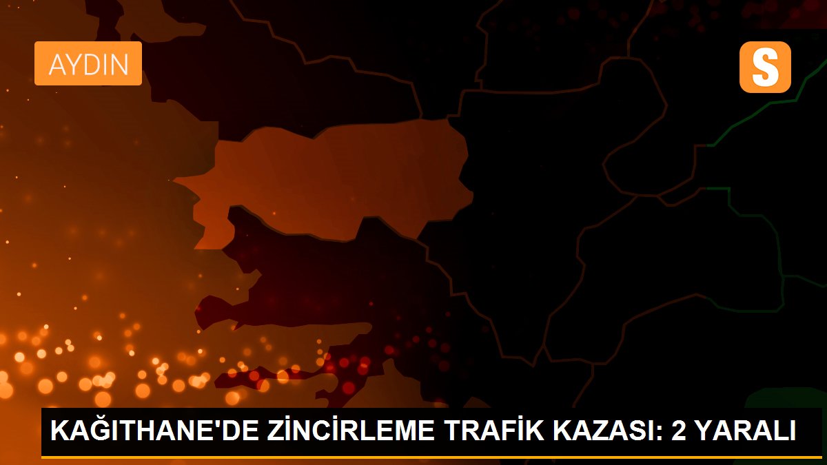 KAĞITHANE\'DE ZİNCİRLEME TRAFİK KAZASI: 2 YARALI