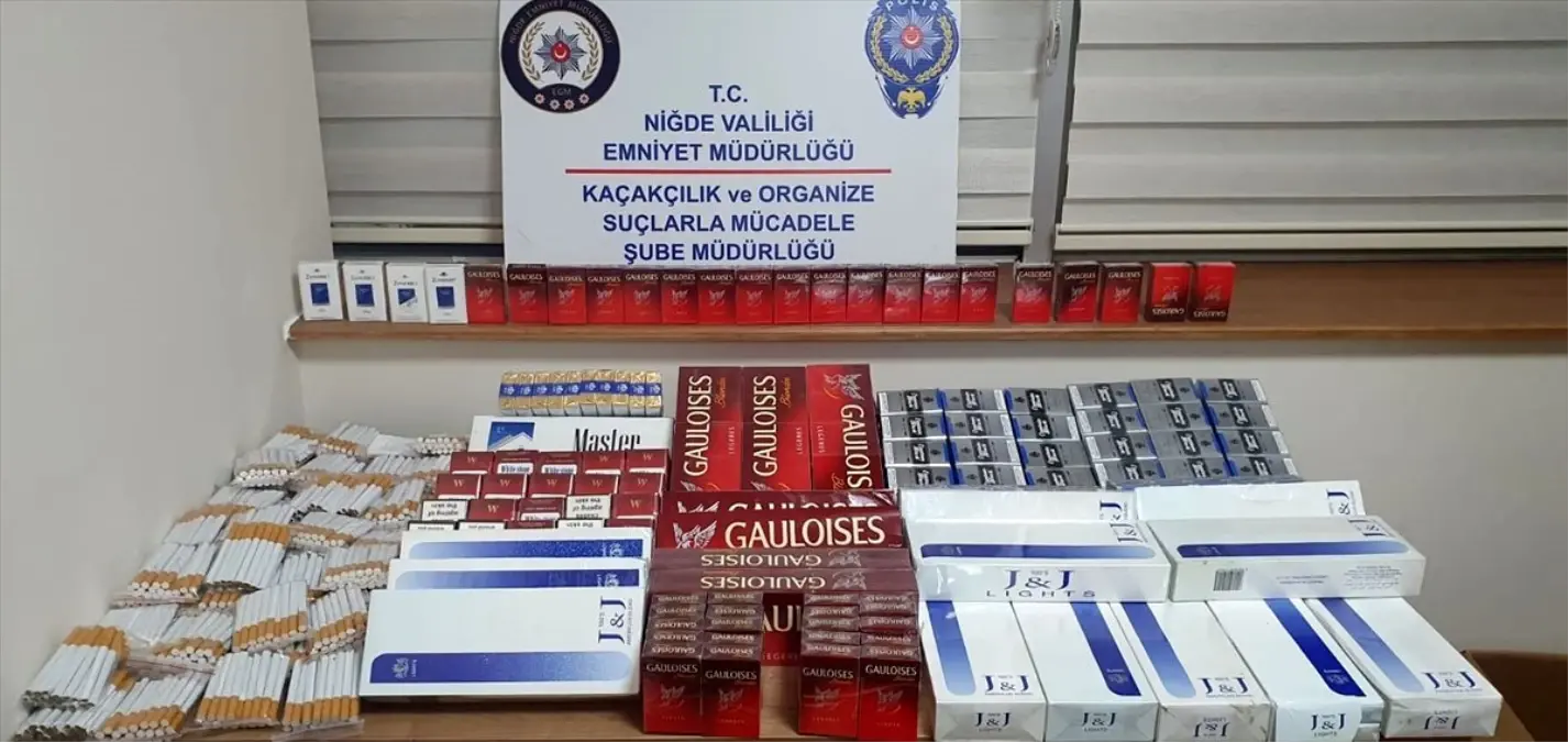 Niğde\'de 534 paket bandrolsüz sigara ele geçirildi