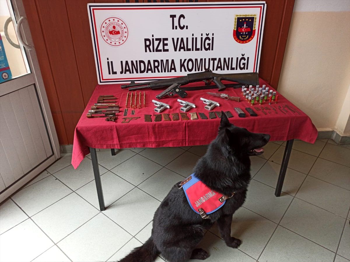 Rize\'de kaçak silah atölyesine operasyon: 1 gözaltı