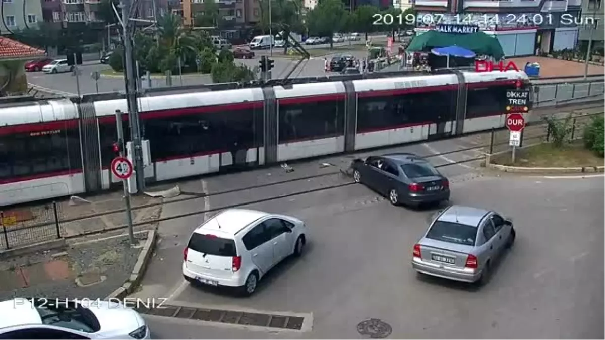 Samsun\'da tramvay kazaları güvenlik kemerasında