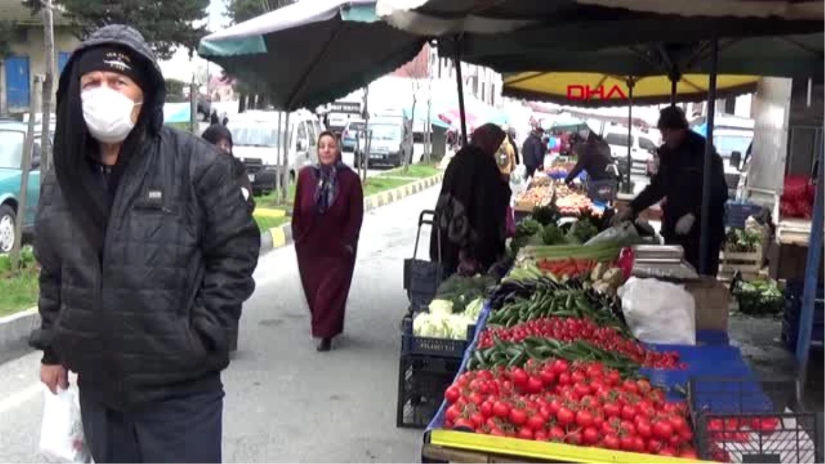 Trabzon\'da semt pazarlarında koronavirüs tedbirleri