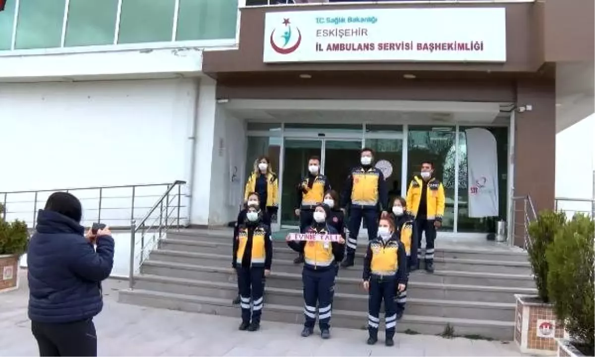 112 çalışanlarından kliple \'evinizde kalın\' çağrısı