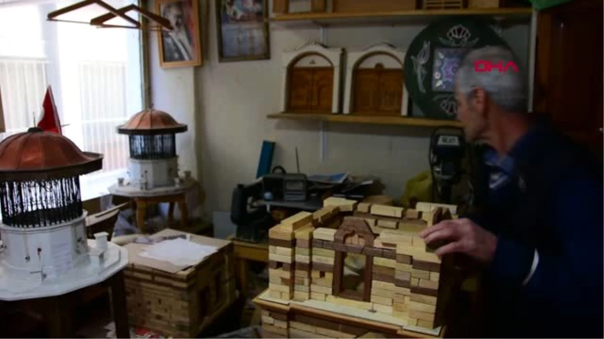 MUĞLA Tarihi Arasta Çarşısı\'ndaki şadırvanın maketini yaptı