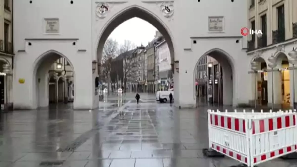 Sokağa Çıkma Yasağı İlan Edilen Münih Hayalet Şehre DöndüMünih Sokakları Sessizliğe Teslim Oldu