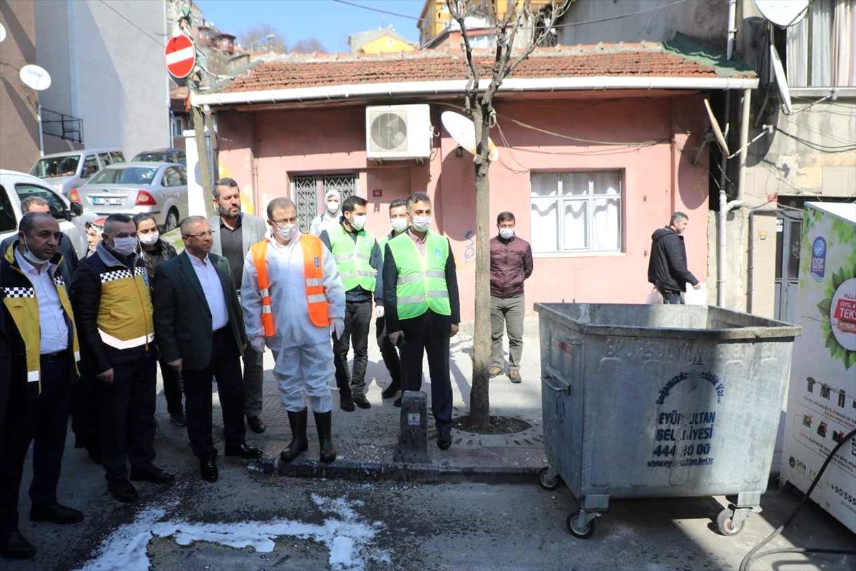 Eyüpsultan Belediye Başkanı Köken, temizlik seferberliğini denetledi