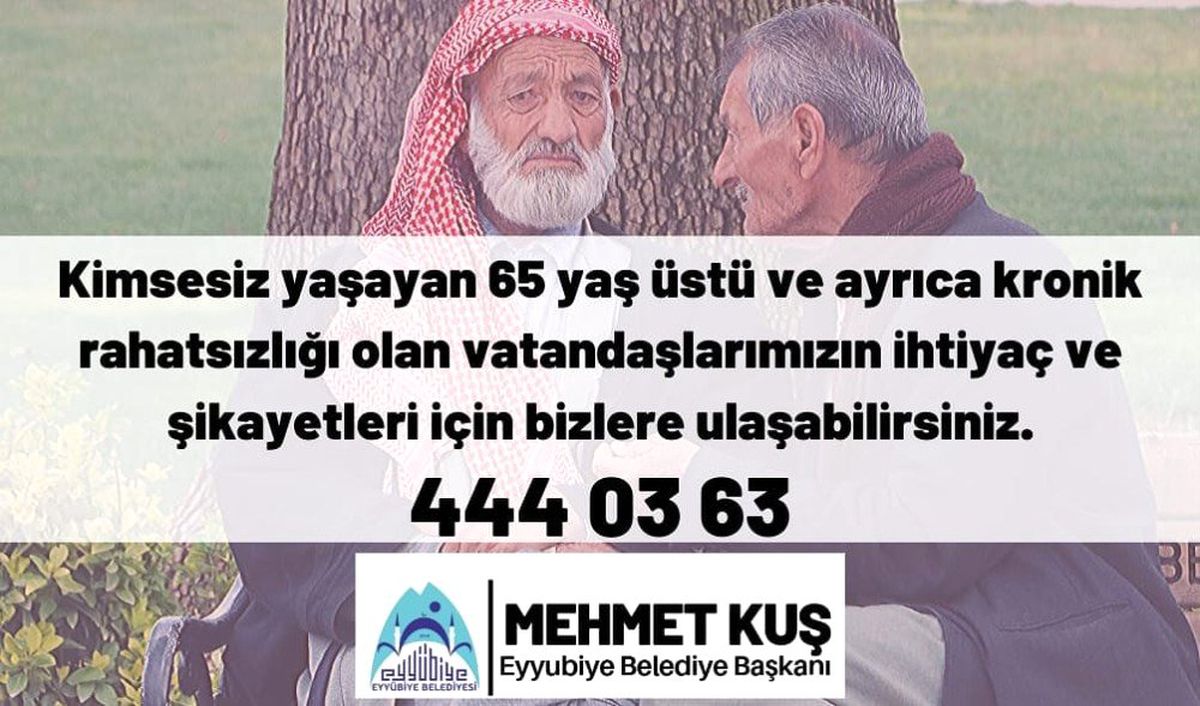 Eyyübiye Belediyesi yaşlıları unutmadı