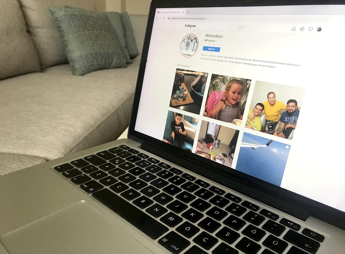 "Gönlü genç" öğrencilerden "Biz Evdeyiz" kampanyası