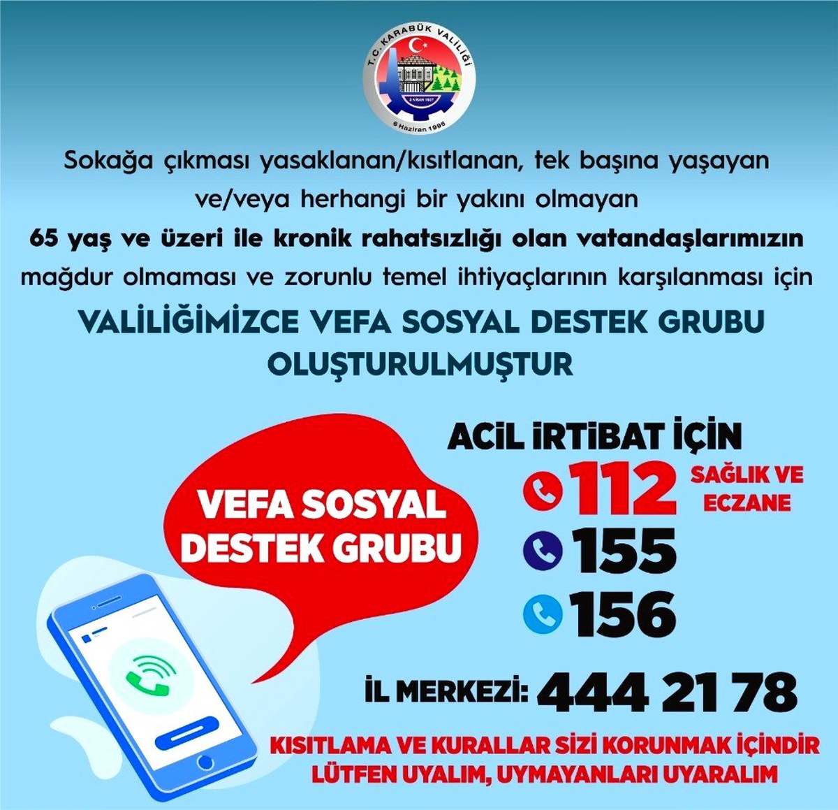 Risk grubu yaşlılar için \'Vefa Sosyal Destek Grubu\' kuruldu