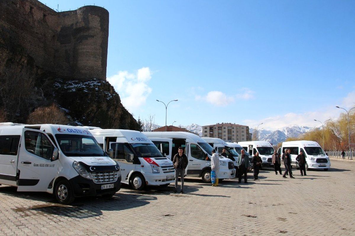 Toplu taşıma araçları dezenfekte edildi