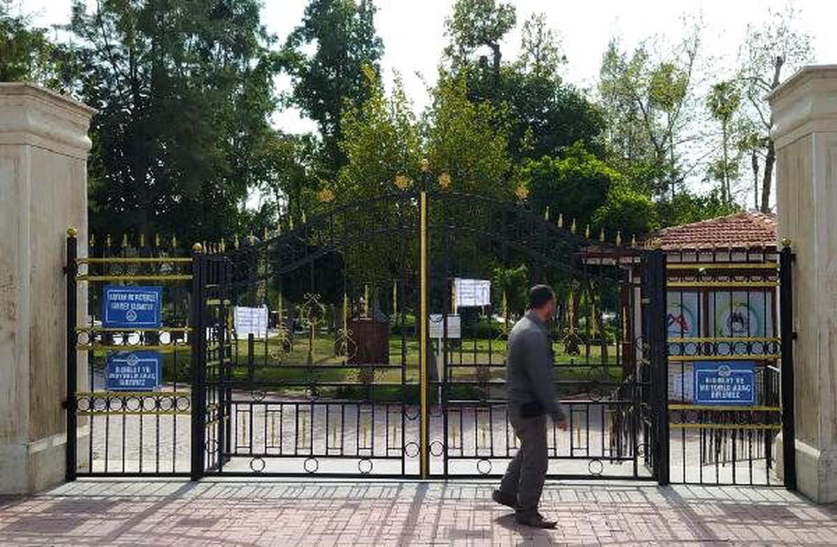 35 bin metrekarelik park kononavirüs nedeniyle kapandı