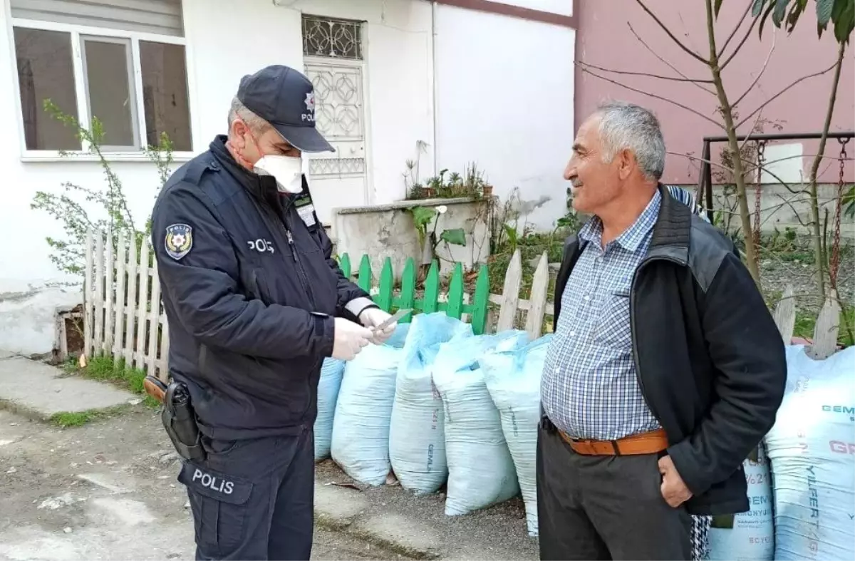 Alaçam polisinin 65 yaş üstü mesaisi