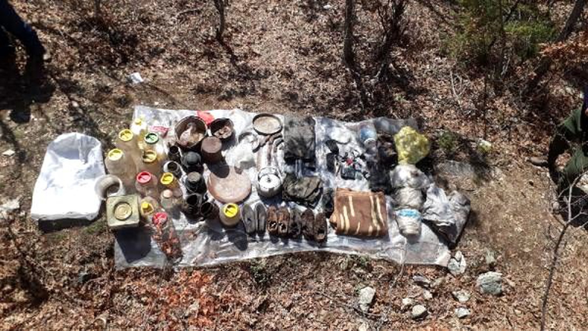 Amanoslarda PKK\'lıların kullandığı 3 sığınak bulundu