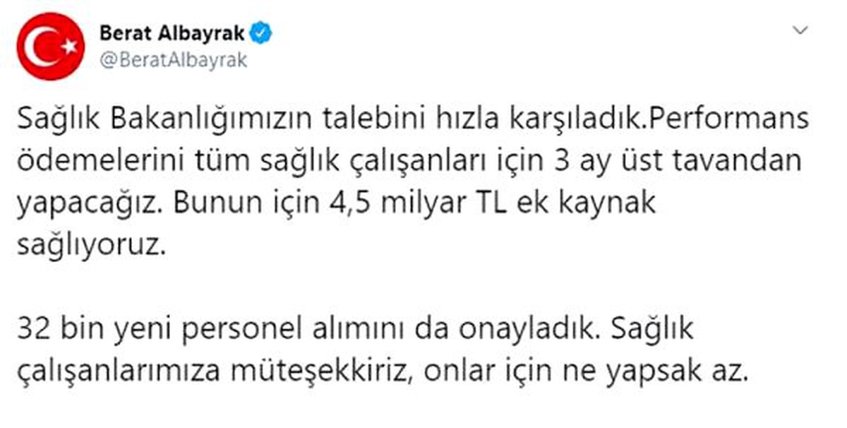 Bakan Albayrak: 32 bin yeni personel alımını onayladık