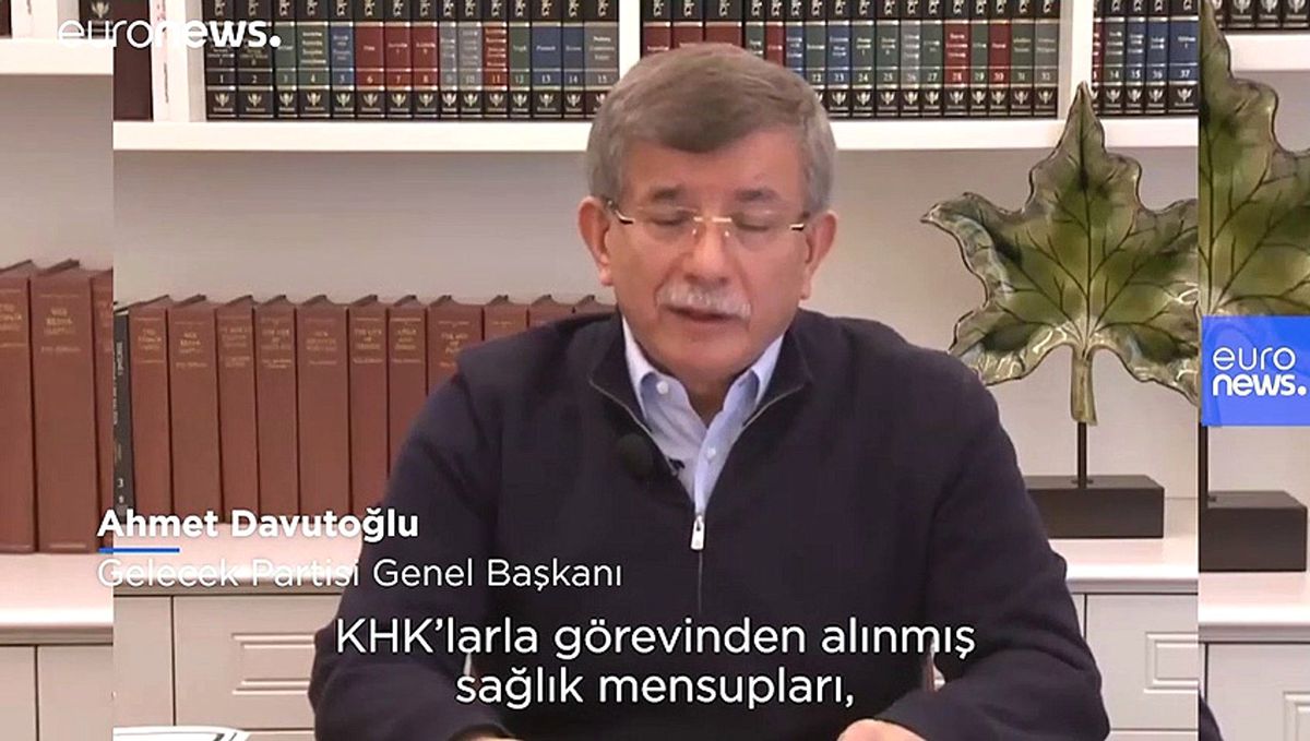 Gelecek Partisi Genel Başkanı Davutoğlu\'ndan \'KHK\'lı sağlık görevlileri göreve dönsün\' çağrısı