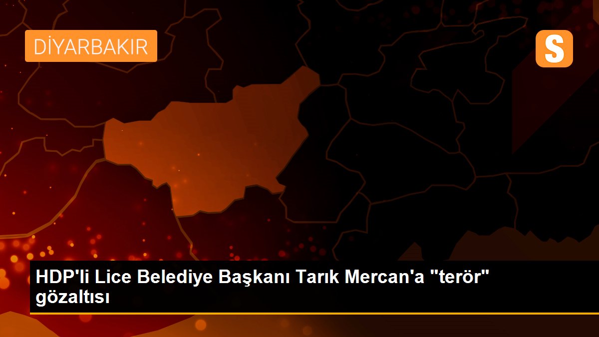 HDP\'li Lice Belediye Başkanı Tarık Mercan\'a "terör" gözaltısı