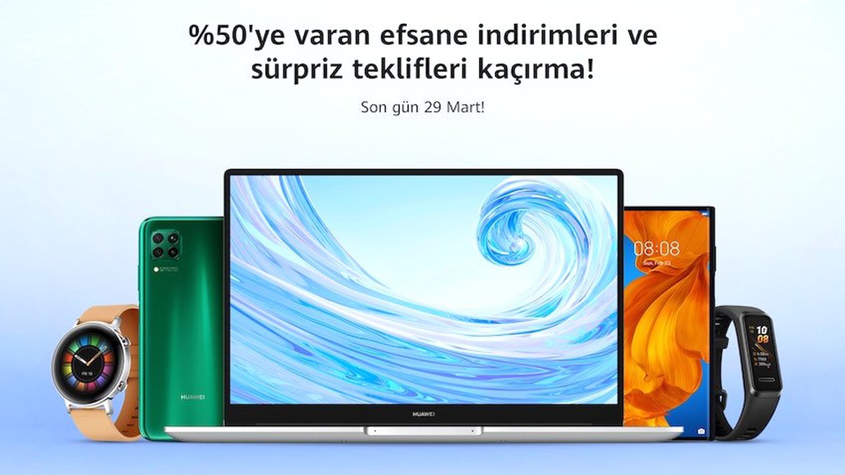 Huawei Türkiye Online Mağazası Açıldı, %50\'ye Varan İndirimler ve Fırsatlar