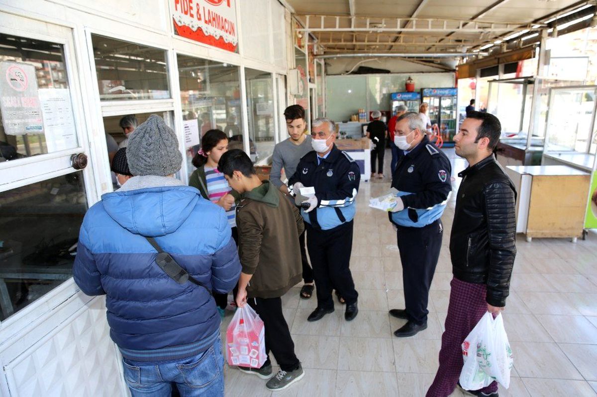Karaköprü\'de korona virüs denetimi