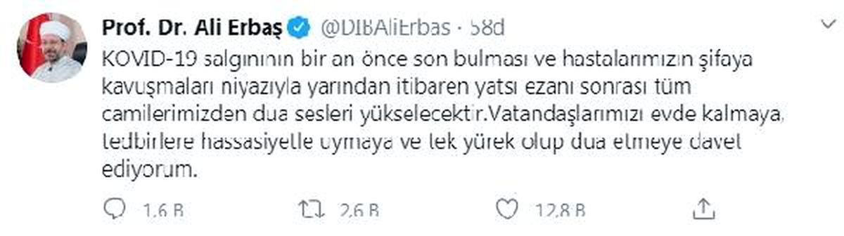 Minarelerden dua sesleri yükselecek