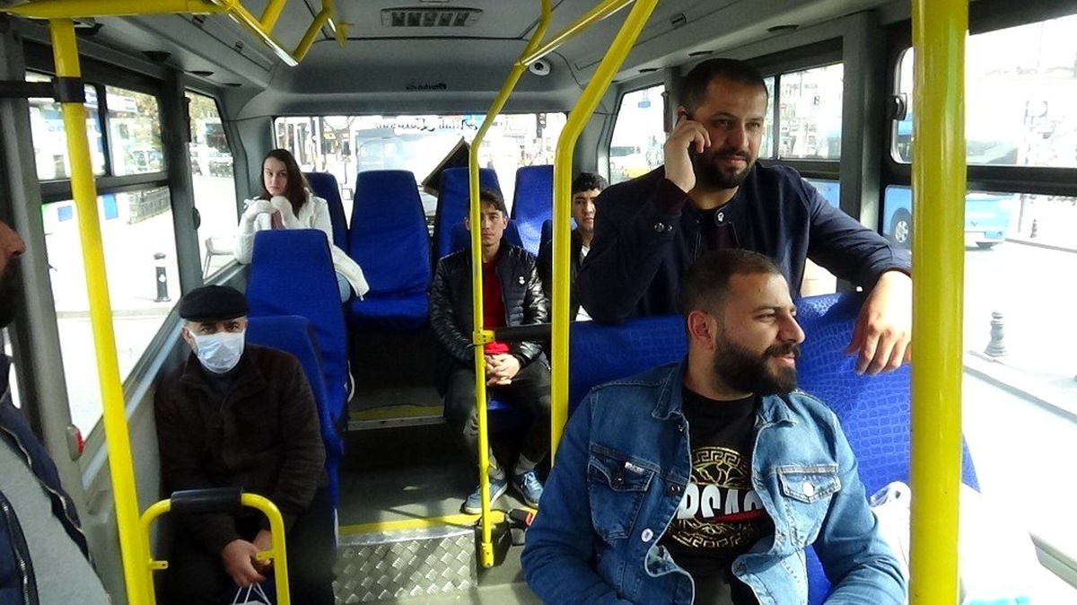 (Özel) Hatlı minibüslere 65 yaş üstü vatandaşlar binemeyecek