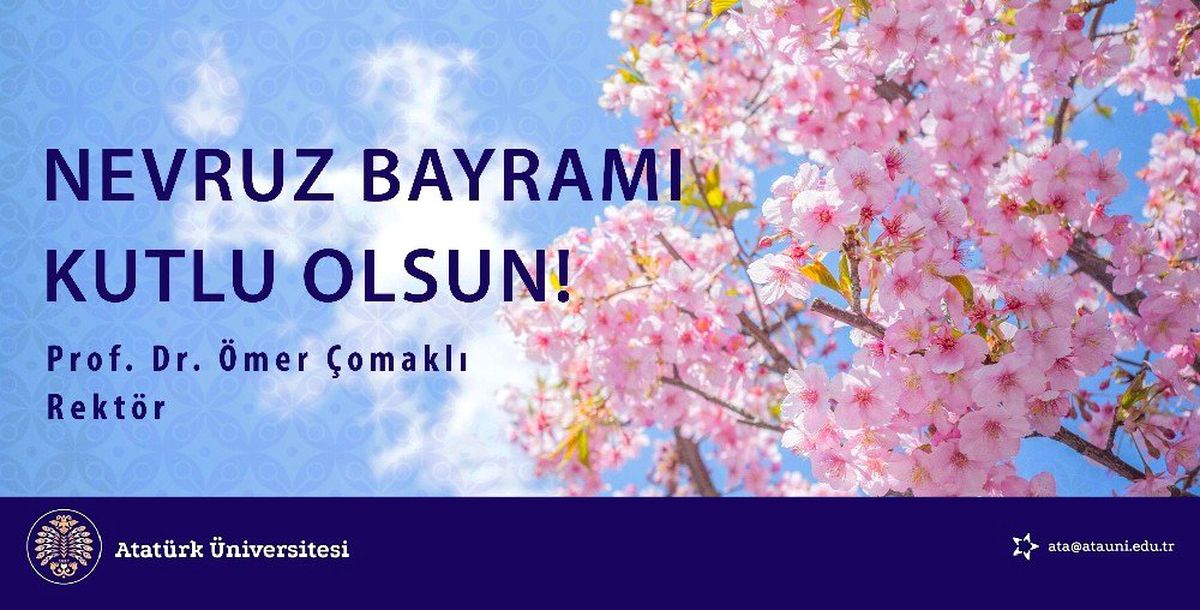 Prof. Dr. Çomaklı: "Nevruz bayramı kutlu olsun"