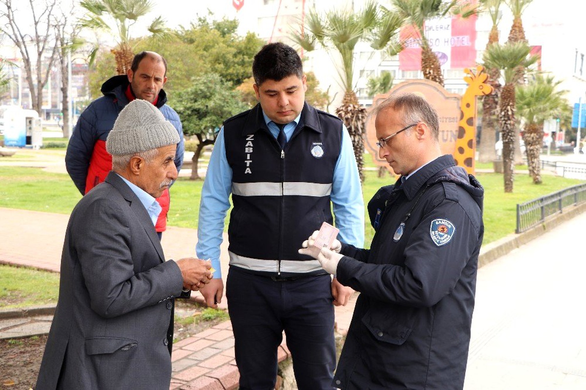 Samsun\'da zabıta 65 yaş denetimi yaptı