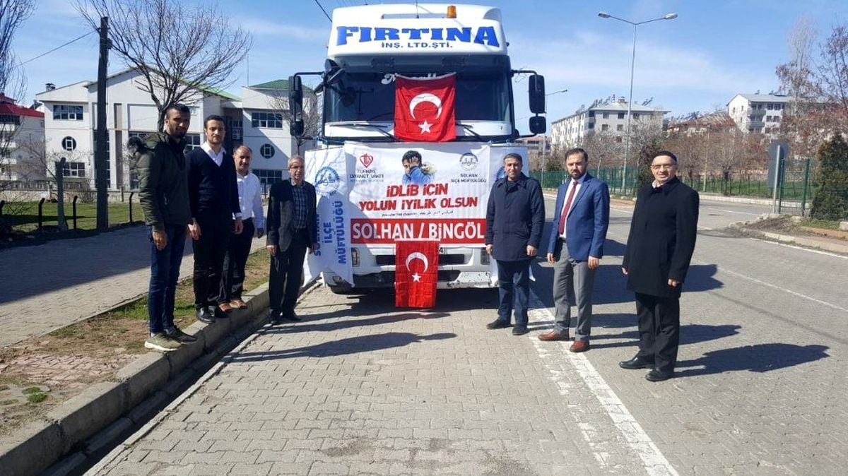 Solhan\'dan İdlib\'e yardım tırı