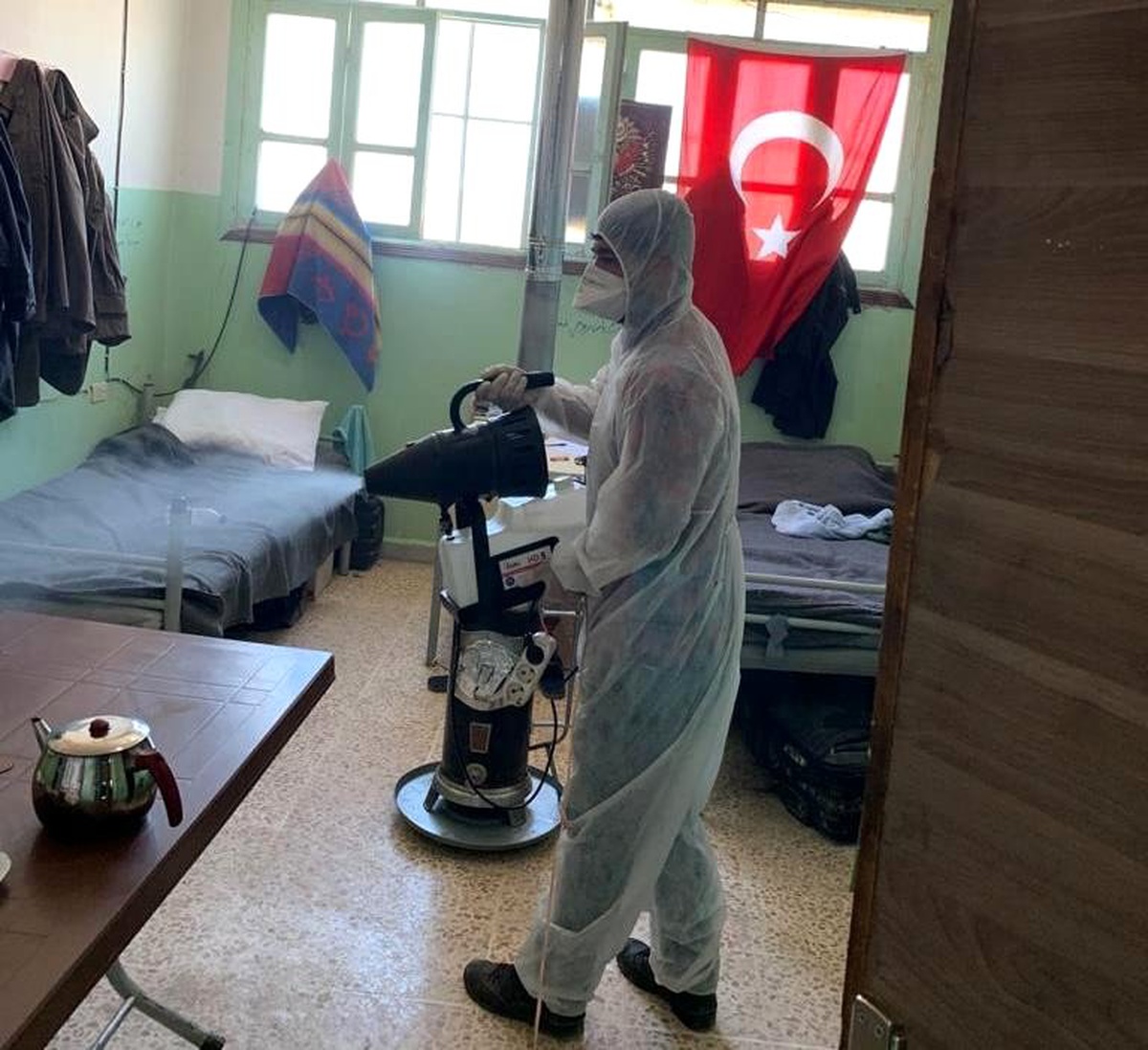 Barış Pınarı bölgesinde korona virüs tedbiri