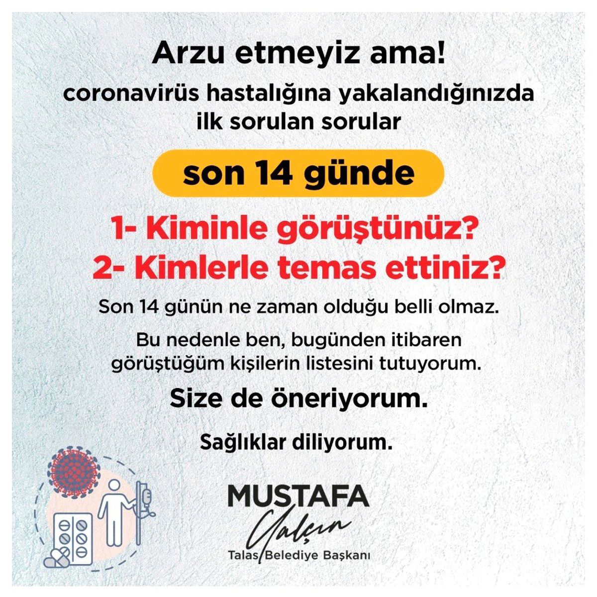 Başkan Yalçın: "Görüştüğüm kişilerin listesini tutuyorum, size de öneriyorum"