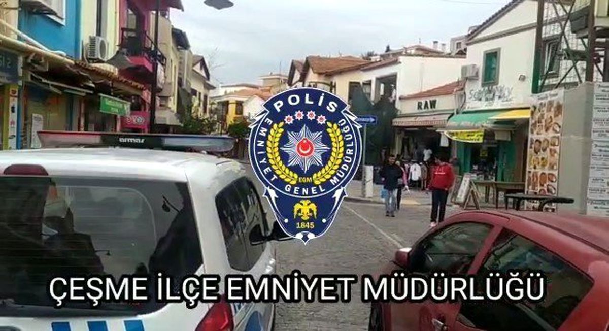Çeşme polisinden anonslu uyarı