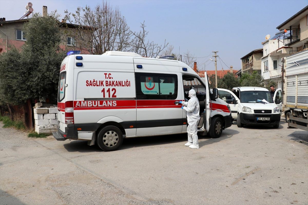 Denizli\'de koronavirüs testinden sonra hastaneden uzaklaşan kadın ekipleri harekete geçirdi