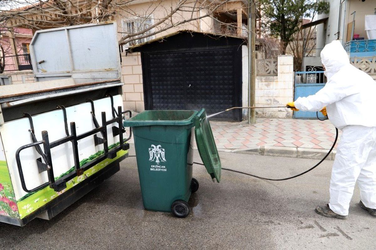 Erzincan baştan aşağı dezenfekte edildi
