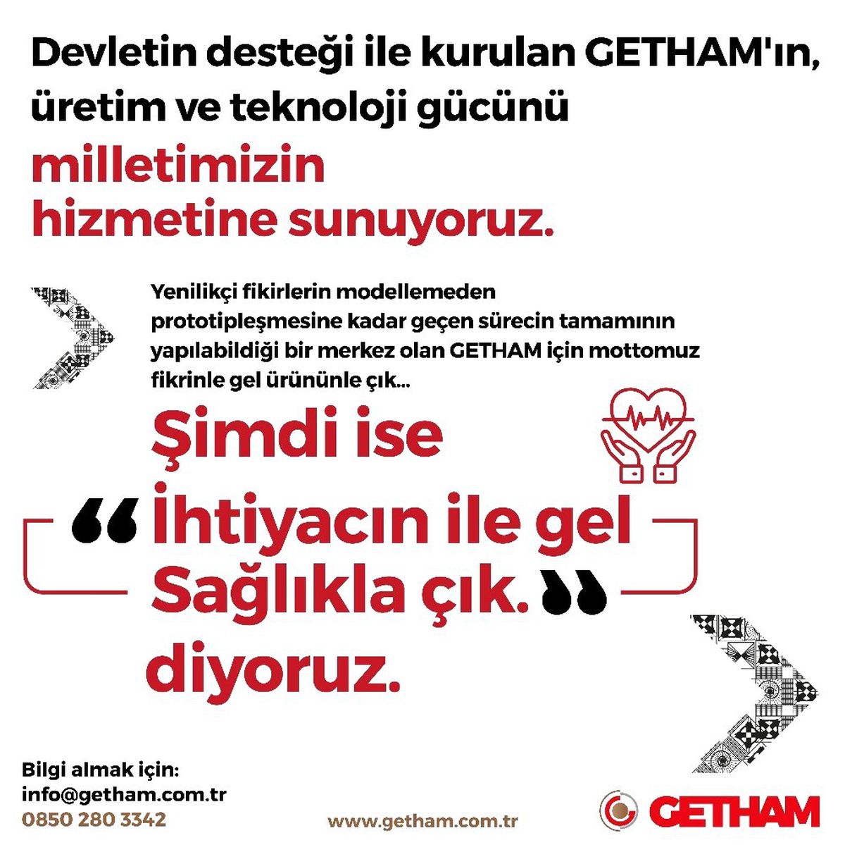 GETHAM\'dan sağlık sektörüne destek